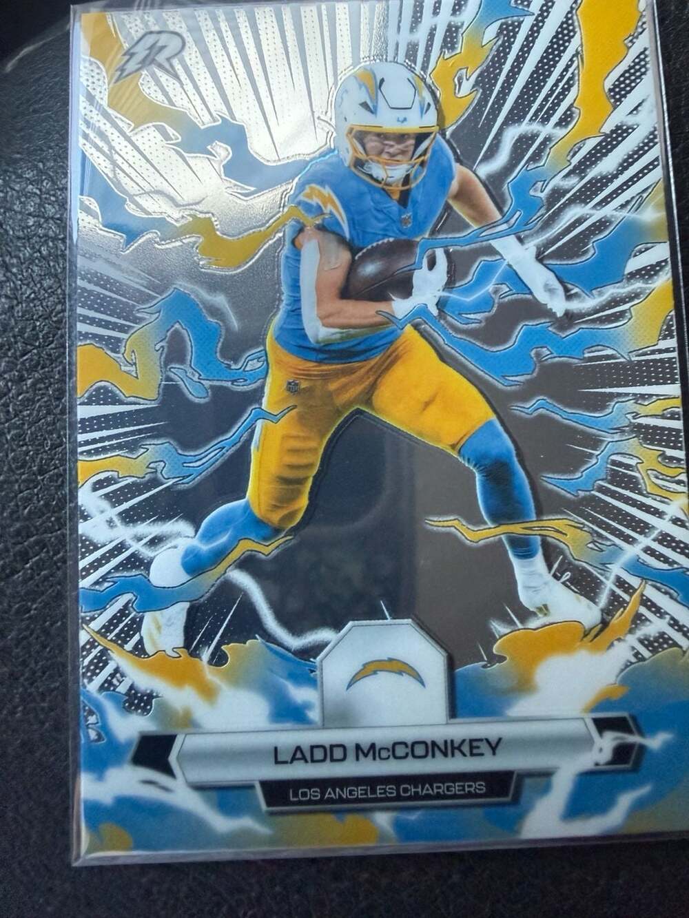 2025 Topps Resurgence Ladd McConkey #55 Los Angeles Chargers Football Card